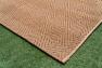 Светло-коричневый полосатый ковер для улицы Cord SL Carpet  - фото