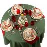 Керамический столовый сервиз с новогодним дизайном от Лизы Аудит "Рождественская сказка" Certified International  - фото