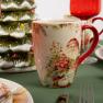 Набор керамических чашек с изображениями Санта Клауса «Рождественская сказка» 4 шт. Certified International  - фото