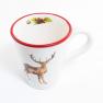 Керамическая высокая чашка для чая "Новогодний олень" Villa Grazia  - фото