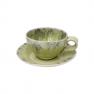 Чайная чашка с блюдцем из коллекции керамики Madeira оттенка лайм Costa Nova  - фото