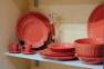 Красная керамическая посуда Dalia Comtesse Milano  - фото