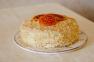 Торт Медовик на блюде "Шопен"  - фото