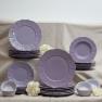 Тарелки фиолетовые, набор 6 шт Loto Comtesse Milano  - фото
