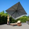 Зонт для сада цвета Манхэттен Challenger T2 premium Platinum  - фото