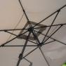 Большой садовый зонт с поворотом на 360° Challenger T1 premium Havanna Platinum  - фото