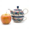Заварник для чая с чашкой из керамики "Лесной веночек" Керамика Артистична  - фото
