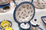 Набор оригинальных тарелок для супа "Чайная роза", 6 шт Керамика Артистична  - фото