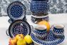 Волшебная синева - темно-синяя обеденная посуда из Польши   - фото