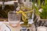 Оливковый бокал из стекла с воздушными пузырьками Pomax  - фото