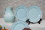 "Каменная" посуда голубого цвета из Португалии Impressions Costa Nova  - фото