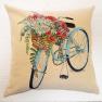 Наволочка с двусторонним принтом "Велосипед с цветами" Villa Grazia  - фото