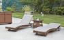 Приставной коричневый столик для меблировки террасы и сада Ebony Skyline Design  - фото