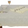 Комплект подарочного текстиля: скатерть и 6 салфеток Ivory Bic Ricami  - фото