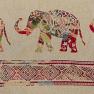 Прямоугольная скатерть из гобелена с восточным орнаментом из слонов "Прогулка по Индии" Villa Grazia  - фото
