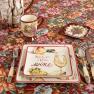 Скатерть гобеленовая с тефлоном "Цветущий сад" бордовая Villa Grazia Premium  - фото