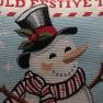 Наволочка "Рождественский снеговик" Villa Grazia Premium  - фото