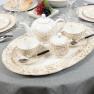 Набор из 2-х фарфоровых чашек для чая с блюдцами в классическом стиле Excalibur Brandani  - фото