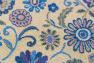 Салфетка из светлого гобелена с тефлоновой пропиткой и цветочным рисунком "Голубые узоры" Villa Grazia  - фото
