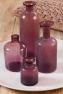 Декоративная бутылка-ваза из пурпурного стекла с патиной Light and Living  - фото