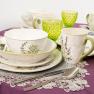 Сервиз столовый с чашками и суповыми тарелками на 4 персоны "Ароматные Травы" Certified International  - фото
