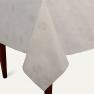 Белая прямоугольная скатерть с люрексом и тефлоновой пропиткой "Серебряные искорки" Villa Grazia Premium  - фото