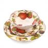 Салатная тарелка, украшенная фруктовым натюрмортом "Осенний ноктюрн" Villa Grazia  - фото
