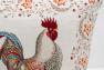 Декоративная наволочка из плотного текстиля с вытканным рисунком "Куриный двор" Villa Grazia  - фото