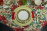 Суповая тарелка из керамики с праздничным декором "Яркое Рождество" Villa Grazia  - фото