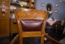 Стул-кресло из натурального резного дерева с инкрустацией шпоном Gabrielli Mobili  - фото