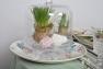 Круглое большое блюдо из высокопрочной керамики с цветочным узором Paradise Brandani  - фото