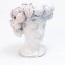 Белое керамическое кашпо для цветов "Скульптура" Mastercraft  - фото