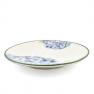 Салатная керамическая тарелка с цветочным рисунком "Голубая гортензия" Villa Grazia  - фото