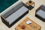 Трехместный диван с мягким сиденьем для отдыха на террасе Horizon Skyline Design  - фото