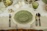 Тарелка обеденная серо-зелёного цвета "Синяя птица" Bordallo  - фото