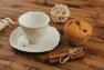 Чашка с блюдцем для кофе с рельефным узором Crema Palais Royal  - фото