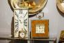 Квадратные часы из коричневой кожи и никеля в виде кулона Light and Living  - фото