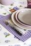 Набор десертных тарелок из серо-коричневой керамики Ritmo 6 шт. Comtesse Milano  - фото