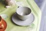 Чашки с блюдцем серые для чая, набор 6 шт. Friso Costa Nova  - фото
