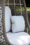 Подвесное плетеное кресло на стойке с мягкой подушкой для отдыха на террасе Journey Skyline Design  - фото