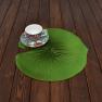 Подставки под тарелки в виде плавающих листьев Лотоса с рельефной поверхностью VdE  - фото