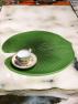 Подставки под тарелки в виде плавающих листьев Лотоса с рельефной поверхностью VdE  - фото