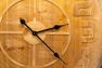 Большие деревянные часы со стеклом Mastercraft  - фото