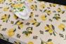 Прямоугольная гобеленовая скатерть на стол среднего размера "Лимоны" Emilia Arredamento  - фото