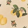 Круглая гобеленовая скатерть с ярким рисунком и кружевным краем "Лимоны" Emilia Arredamento  - фото