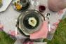 Тарелка обеденная Costa Nova Luzia светло-серая 30 см  - фото