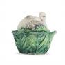 Емкость для хранения с крышкой "Кролики в капусте" Ceramiche Bravo  - фото