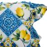 Подушка для стула хлопковая с тефлоном "Орнамент с лимонами" Villa Grazia Premium  - фото