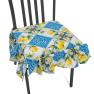 Подушка для стула хлопковая с тефлоном "Орнамент с лимонами" Villa Grazia Premium  - фото