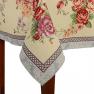 Гобеленовая скатерть с пышными цветами "Летний букет" Villa Grazia Premium  - фото